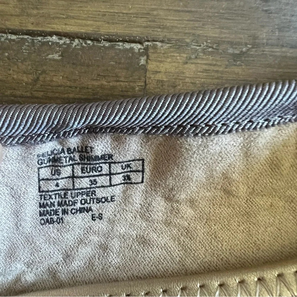 Sam Edelman Felicia Ballet Flats Gunmetal Shimmer - Picture 8 of 9